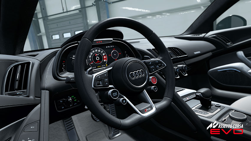 Assetto Corsa EVO增添了三款備受期待的車輛。分別是 Audi R8 V10 performance quattro、Audi R8 LMS GT2,以及 Mazda RX-7 FD Spirit R (Type A)