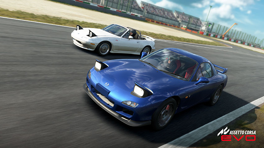 Assetto Corsa EVO增添了三款備受期待的車輛。分別是 Audi R8 V10 performance quattro、Audi R8 LMS GT2,以及 Mazda RX-7 FD Spirit R (Type A)